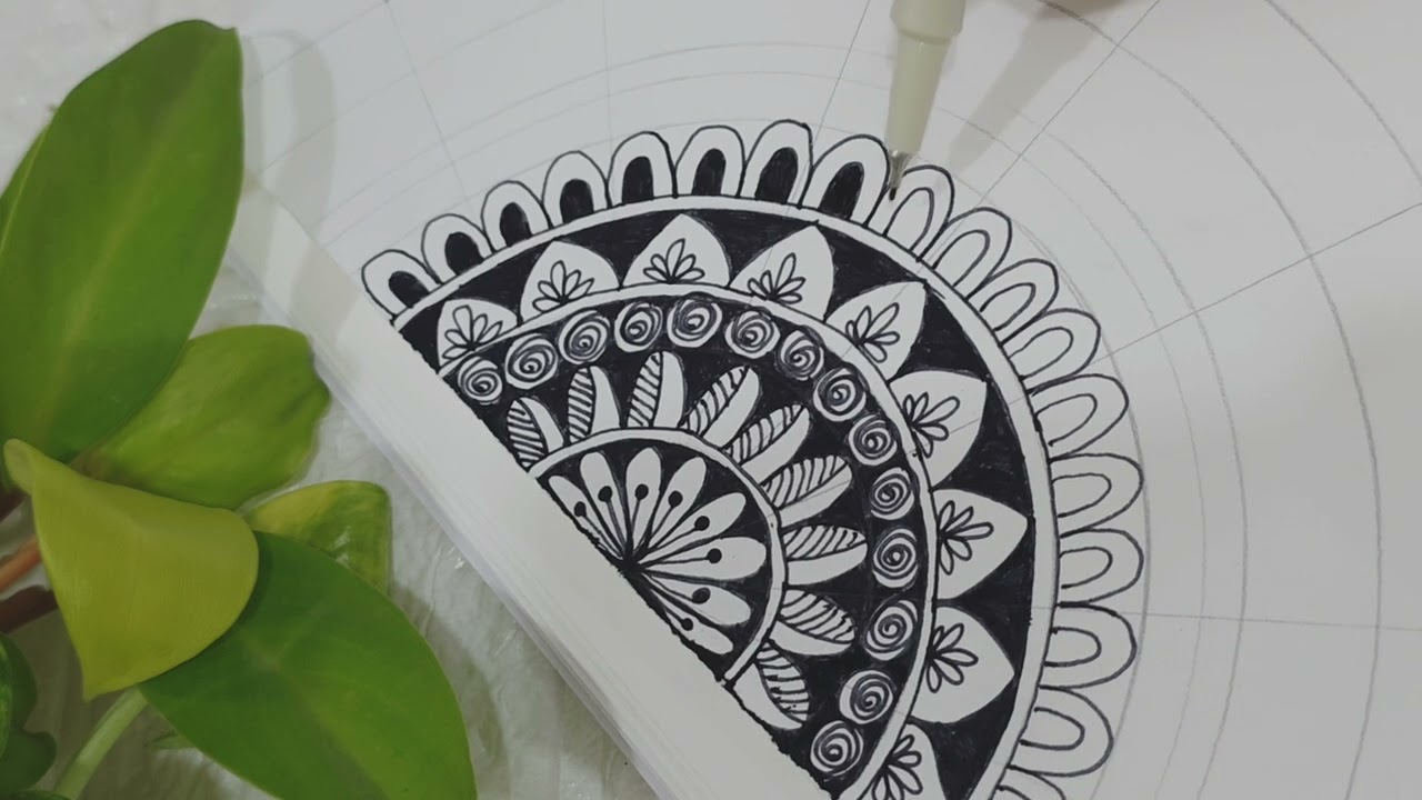 Mandala Drawing|🌻| Mandala Art🎨 | S1 | @ColorWithMeOfficial24 | #mandaladrawing#mandala