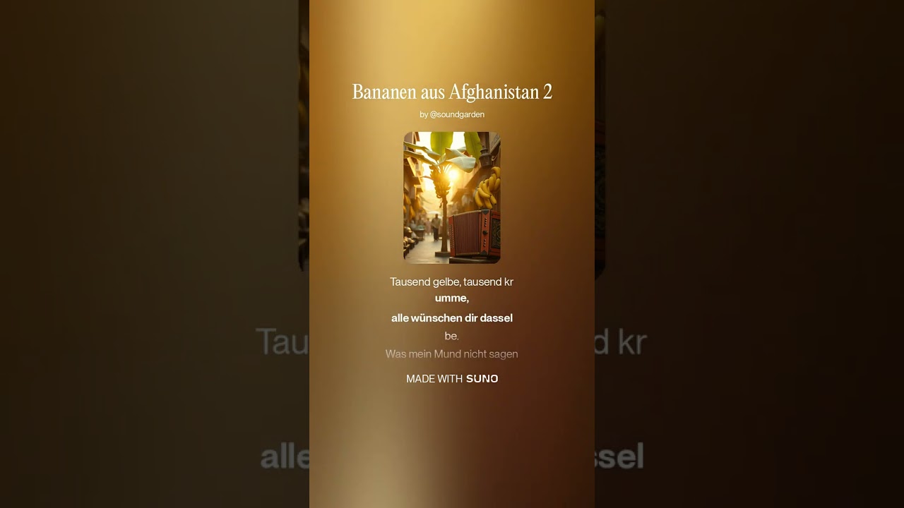Bananen aus Afganistan 
