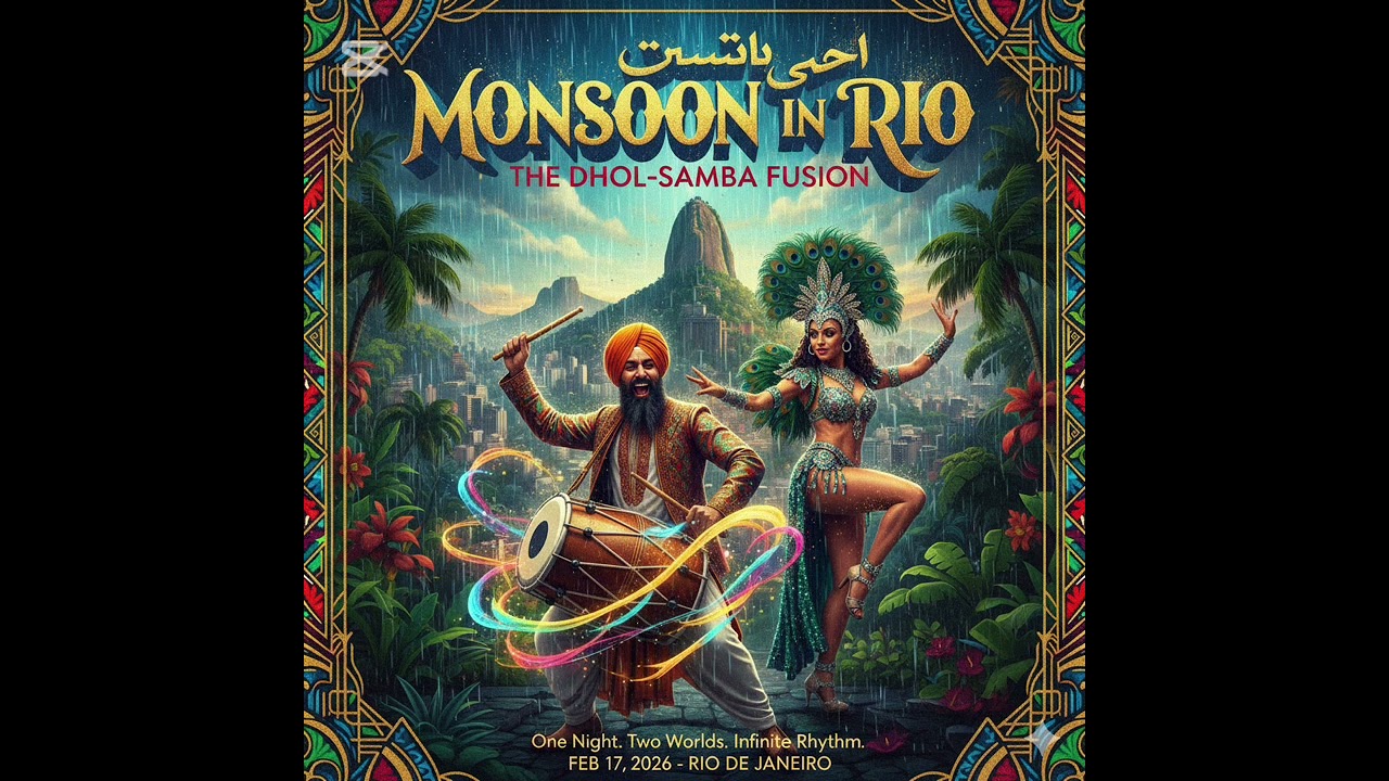 "Monsoon in Rio: The Dhol-Samba Fusion"