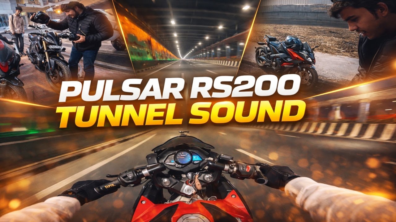 When RS200 Enters Tunnel… Goosebumps 🔥😱🔊