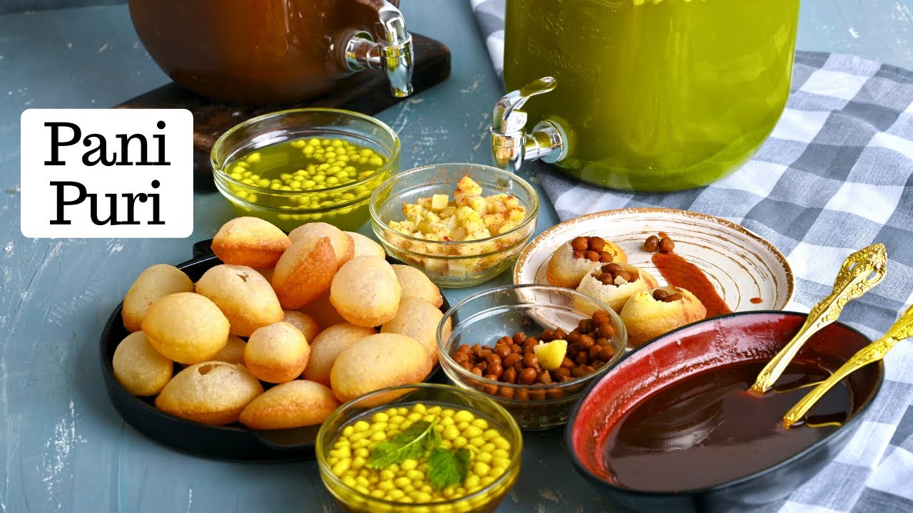 Pani Puri | Puchka Golgappa Recipe | चटपटी पानी पूरी - गोलगप्पे | Kunal Kapur Street Food Recipe