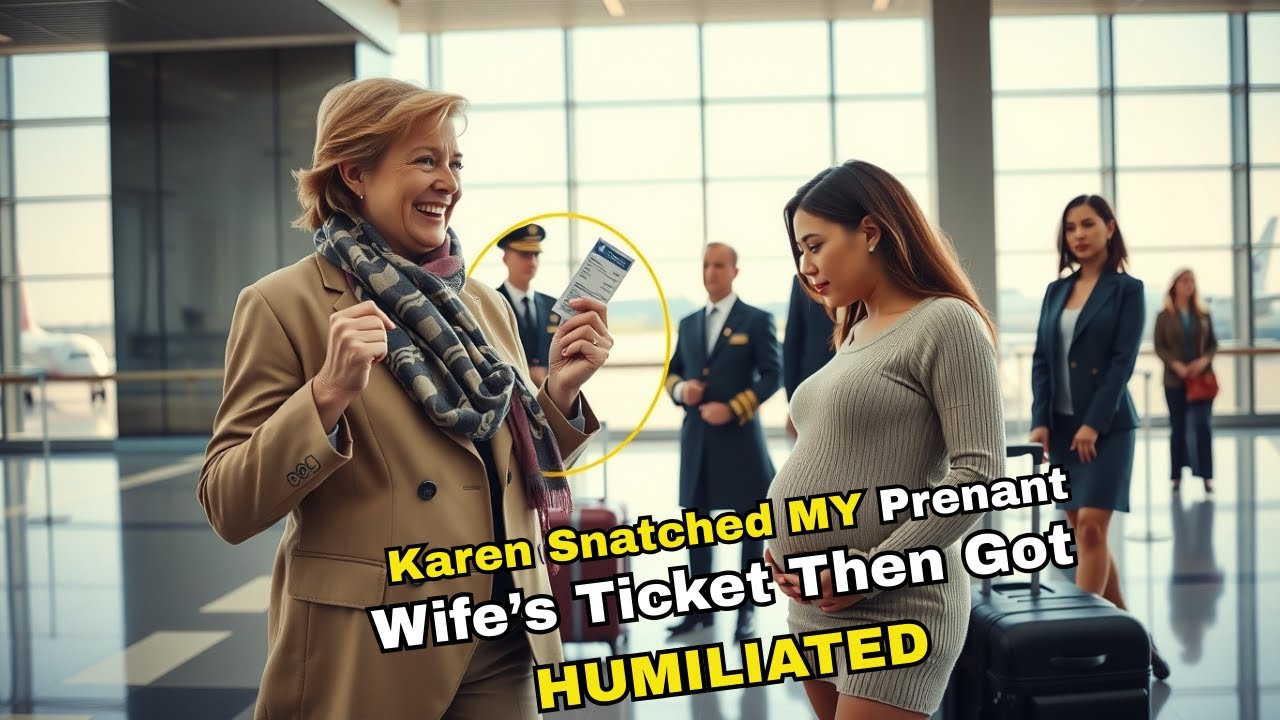 Karen Snatched My Pregnant Wife’s Boarding Pass — Crew Returned It and Gave Us First Class Passes