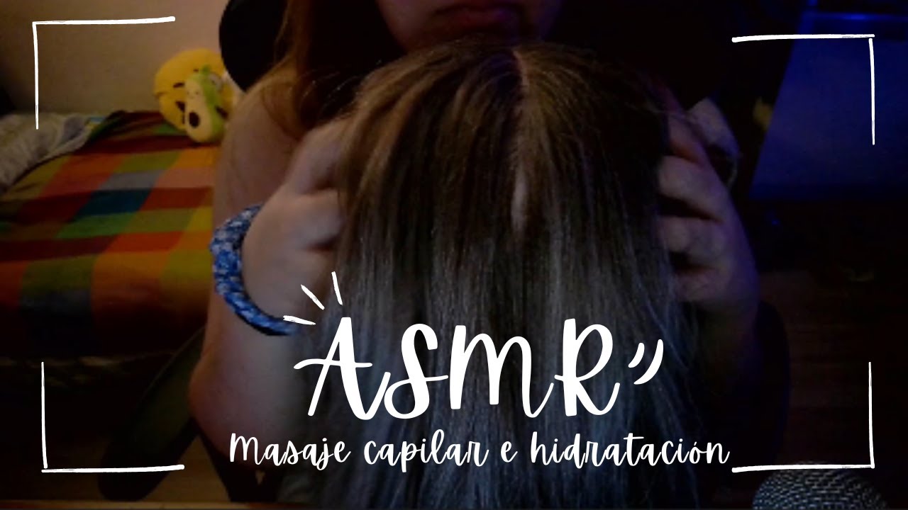 Masaje, cepillado e hidratación capilar en ASMR💕(No talking)
