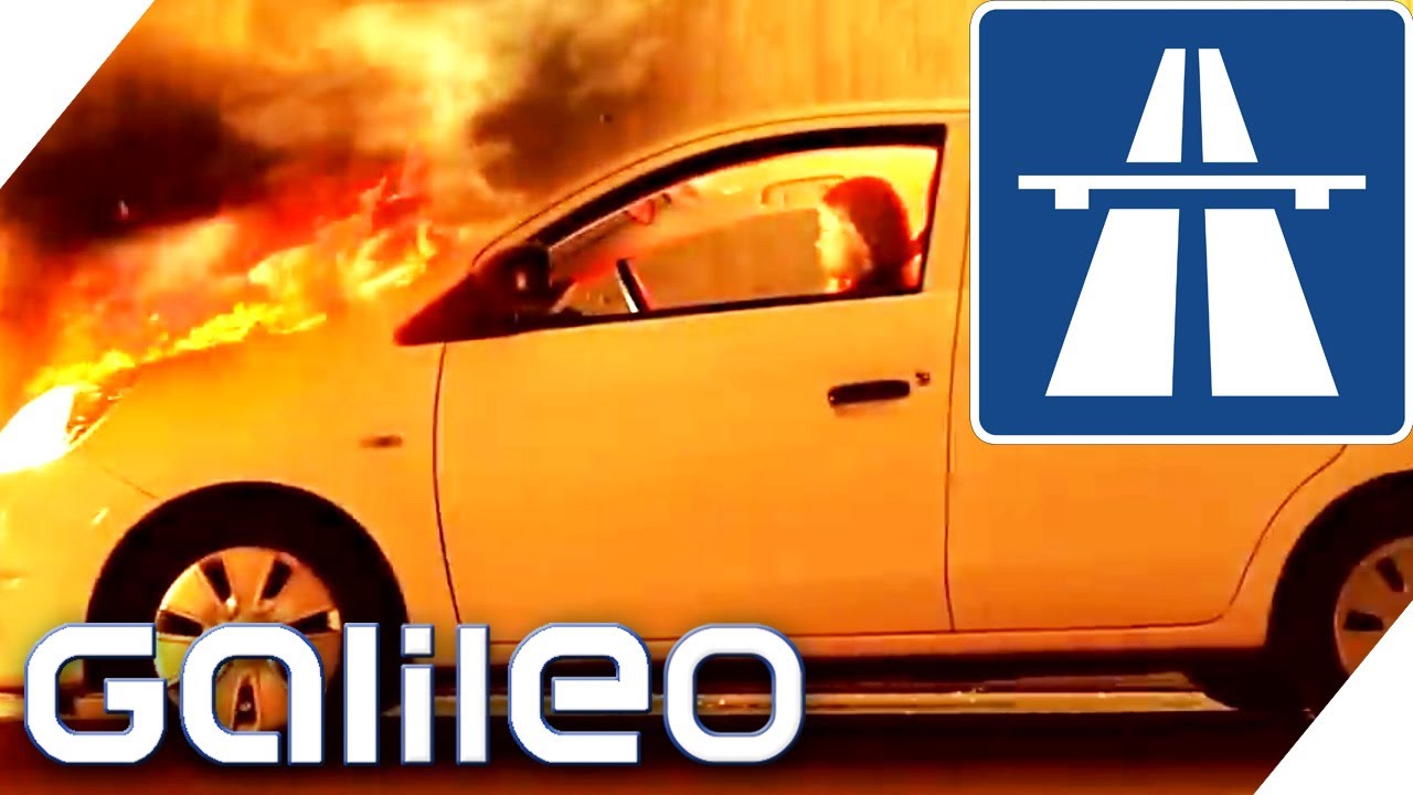 Brennendes Auto im Tunnel - Was tun? Can you survive Autobahn? | Galileo | ProSieben