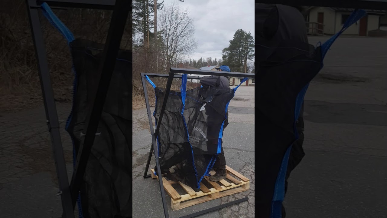 Suursäkkitelineen käyttöohje