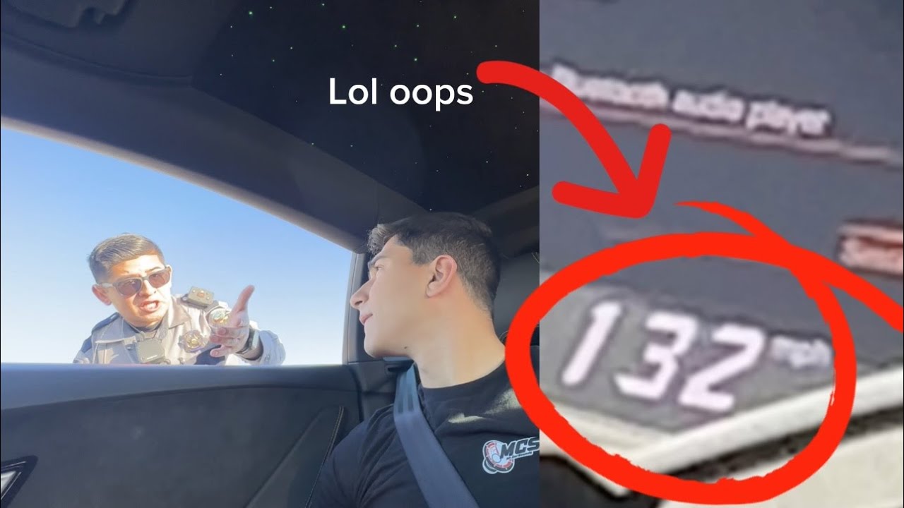Chillest Cop Pulled Over Lamborghini at 132MPH