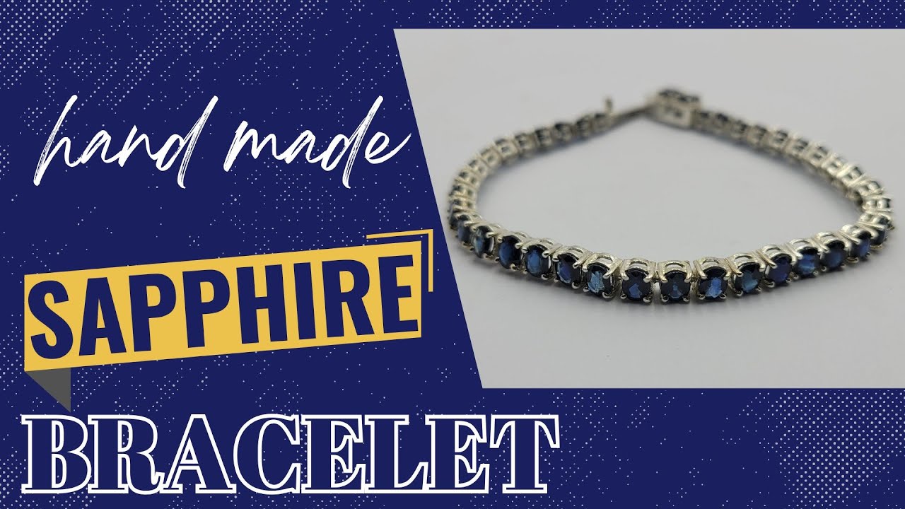 Natural Sapphire Bracelet | Luxury Blue Sapphire Jewelry