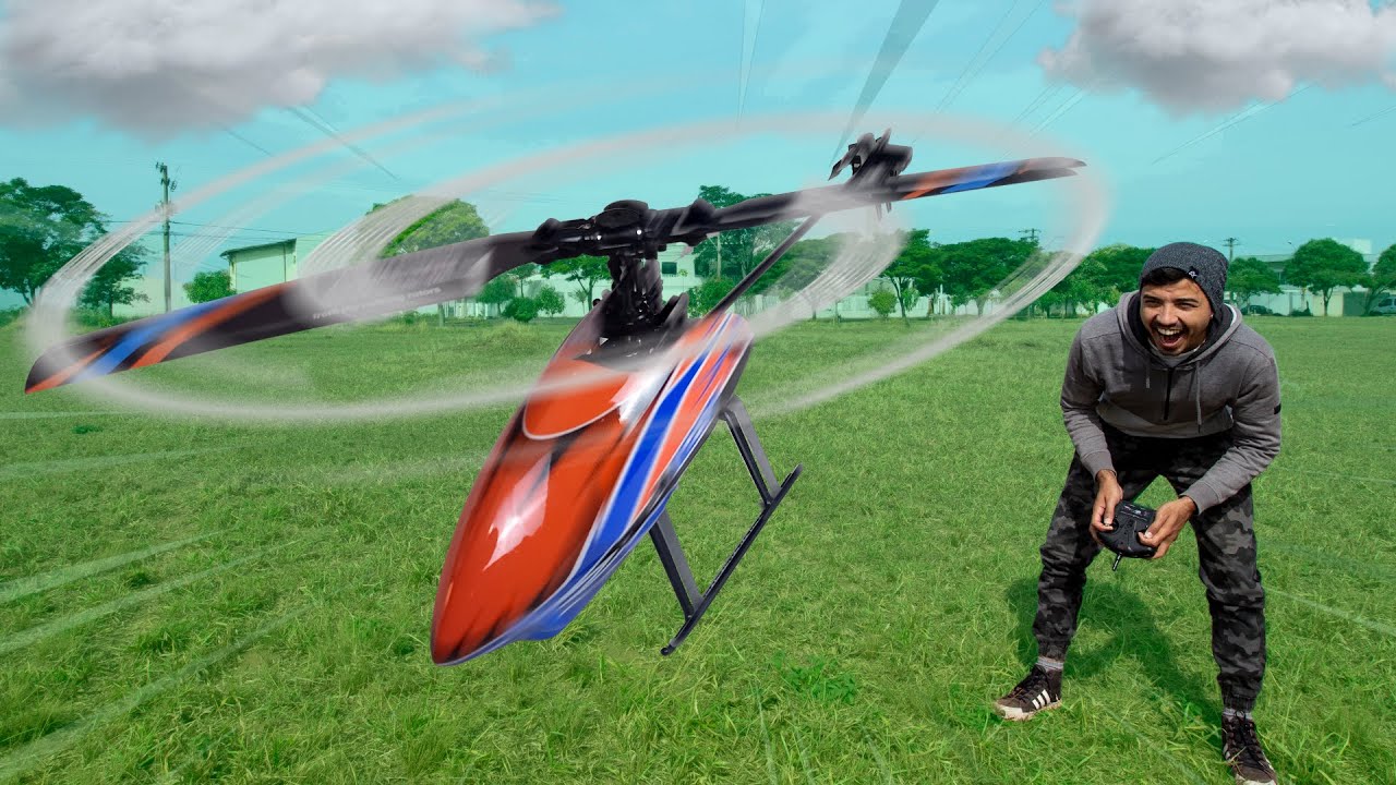 EXCELENTE HELICÓPTERO DE CONTROLE REMOTO PARA INICIANTES! | WLToys Eagle k127 4CH