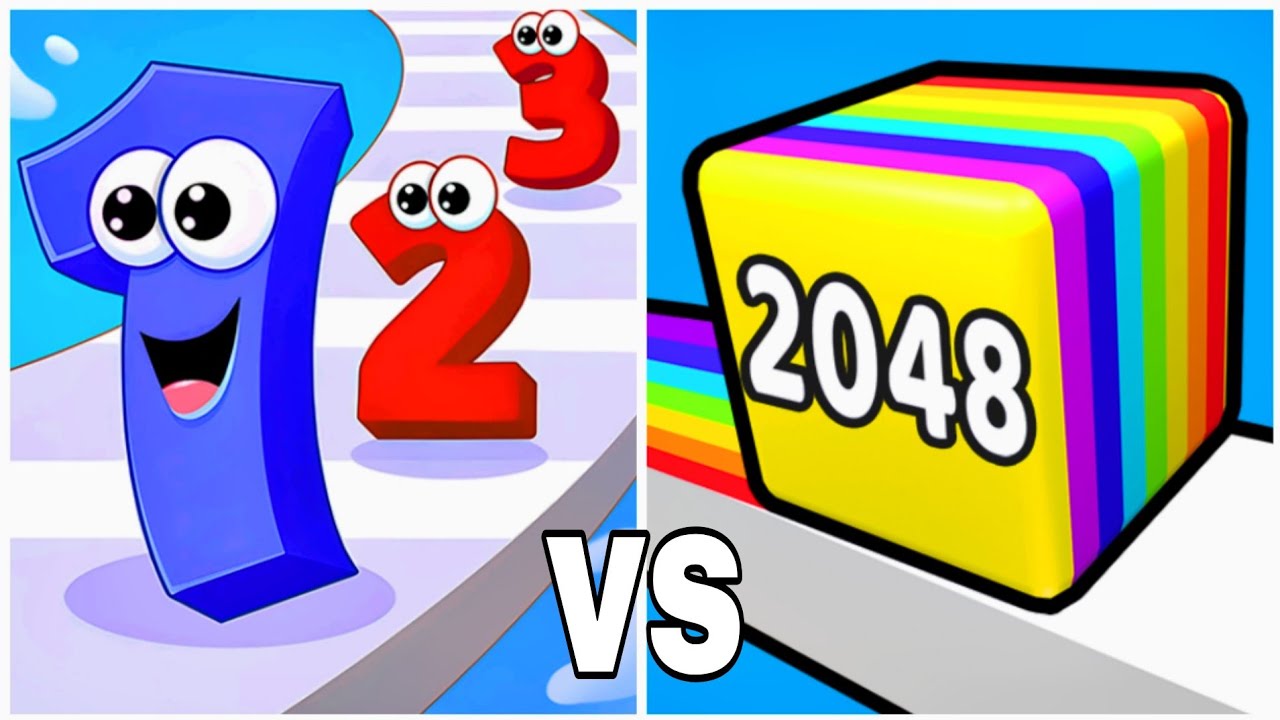 Happy Cubes 2048 vs Number Master Run - All Level Gameplay (Max Level, Math Games)