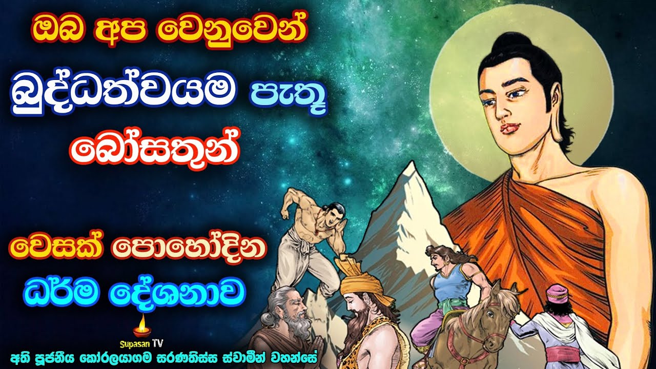සසර ගමනේ නොදැකපු අප වෙනුවෙන් කැපවුන එකම මහා සත්පුරුෂයා |  වෙසක් පොහෝදින ධර්ම දේශනය