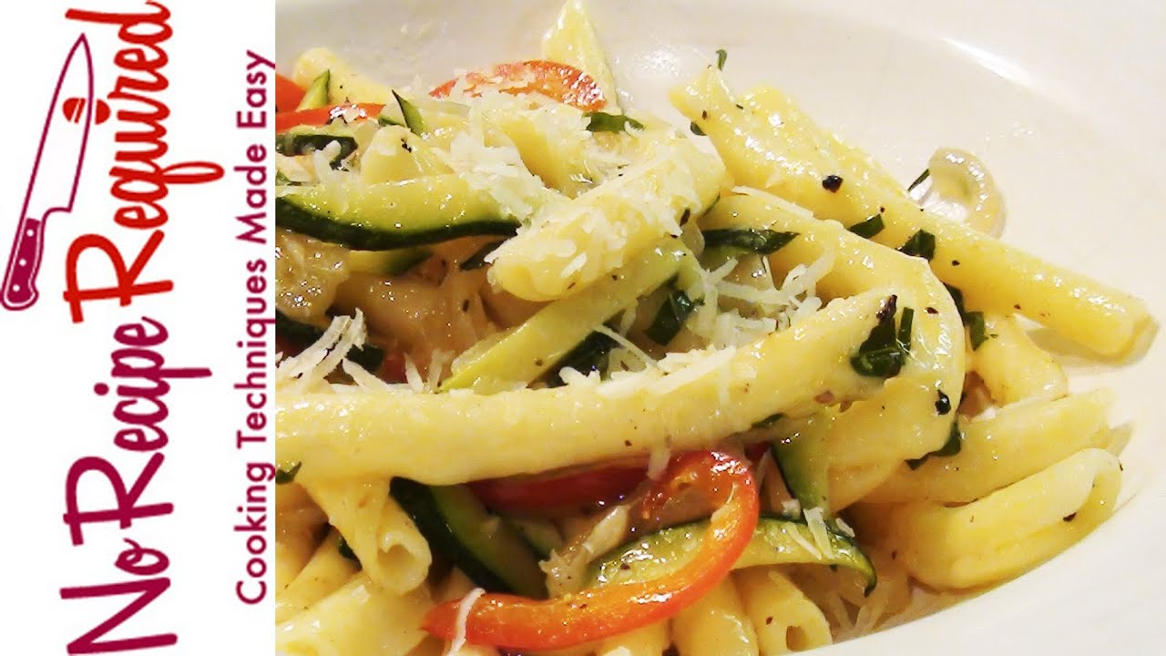 Penne Pasta with Zucchini - NoRecipeRequired.com