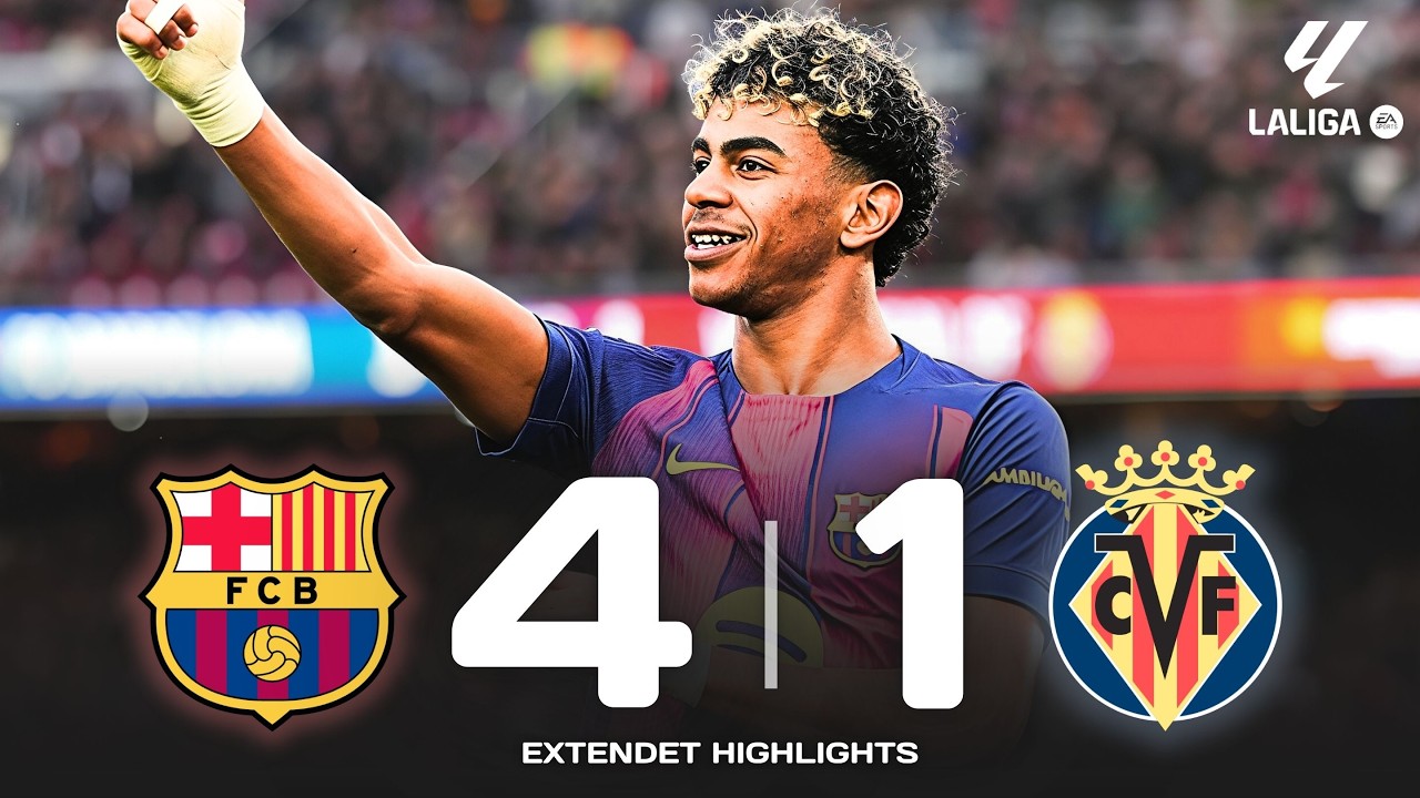 Barcelona 4 - 1 Villareal | HIGHLIGHTS
