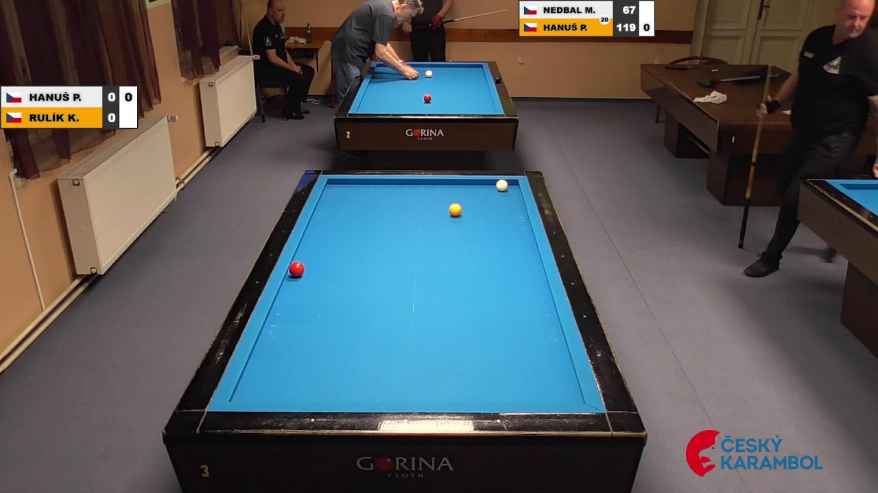 Czech league | Balkline 52/2 | D3 | 13th round | František Stehlík v Kamil Rulík