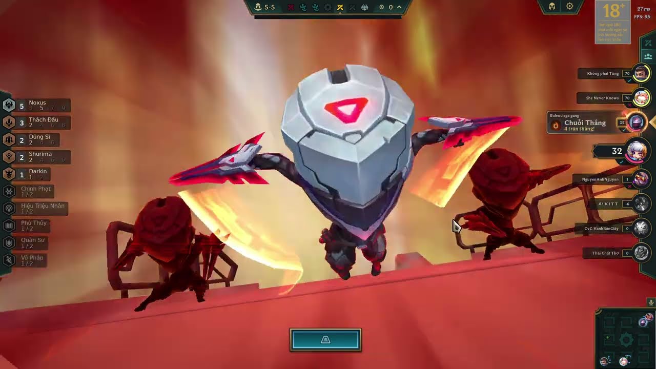 Gangplank 5V 3 * LÀ 1 Hiểm Họa Vùng Saltwater thua 4 vàng 3 sao ? ft Ngọc Pon | TFT (Double Up)