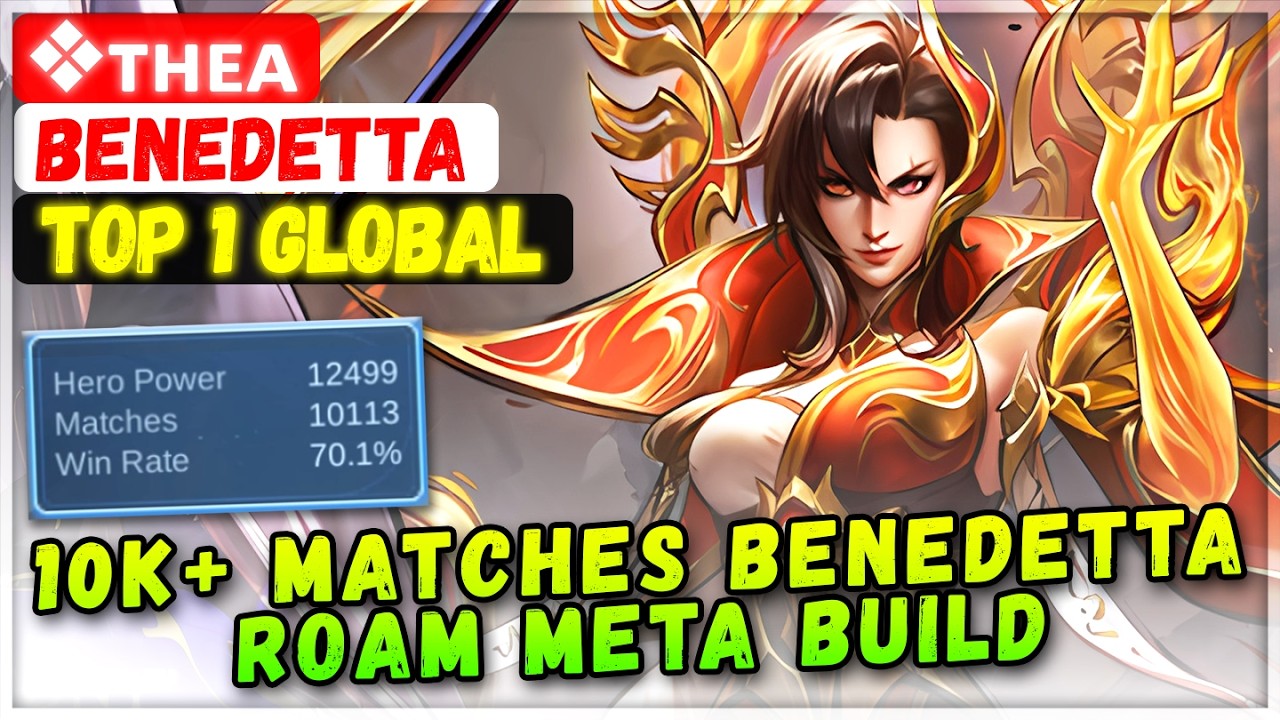 10 тысяч+ матчей Benedetta Roam Meta Build [Топ-1 в мире Benedetta] ❖ᴛʜᴇᴀ - Mobile Legends Build