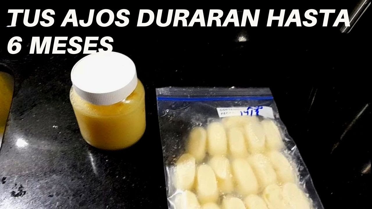 Como congelar los ajos correctamente