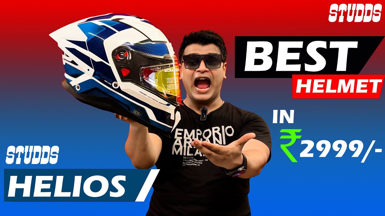 Aakh Band Krke Le Lo😍Best Helmet Under 3000 | New Studds Helios Helmet | Better Than SBA 57 Fighter?