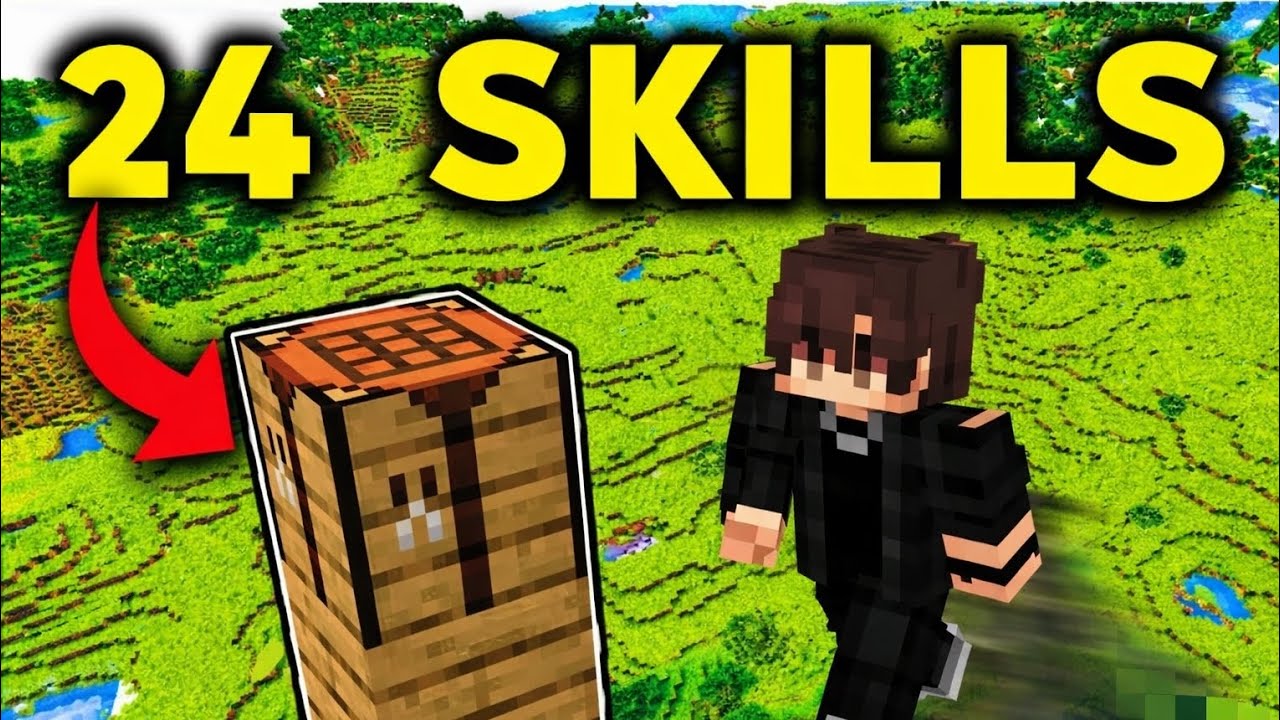 24 Pro Minecraft Skills in 10 Minutes!