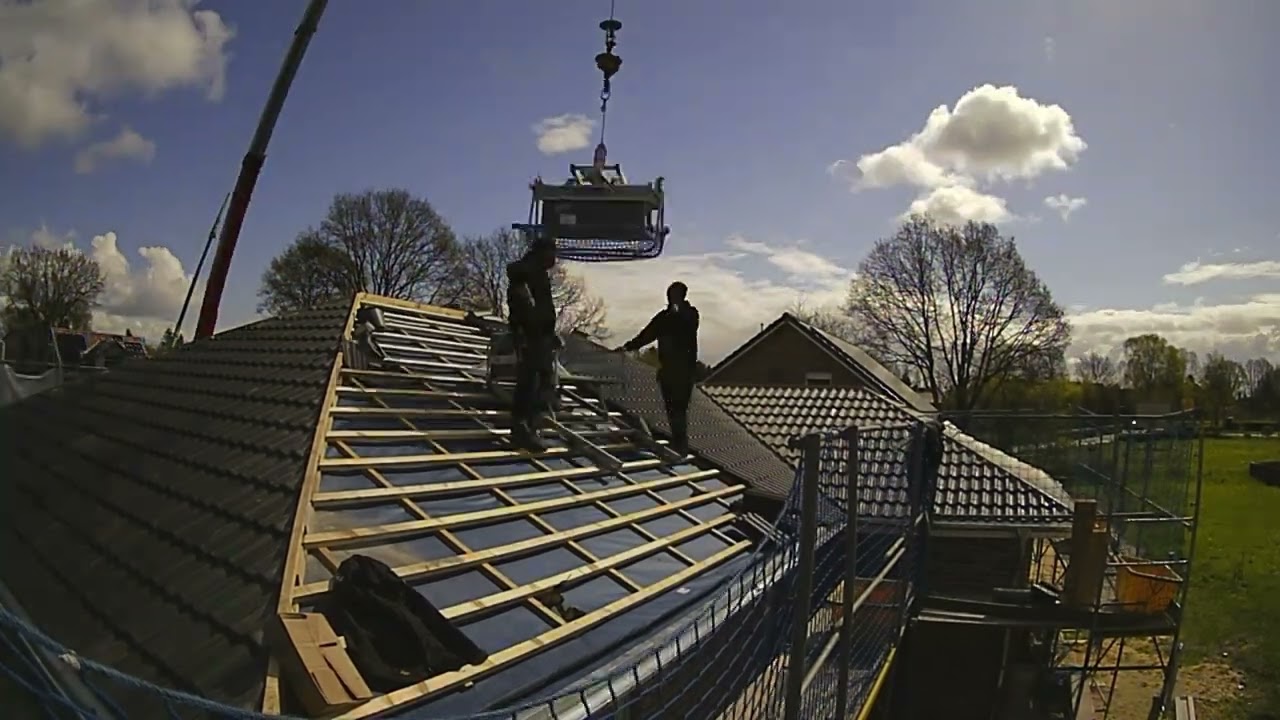 Neubau eindecken im Zeitraffer