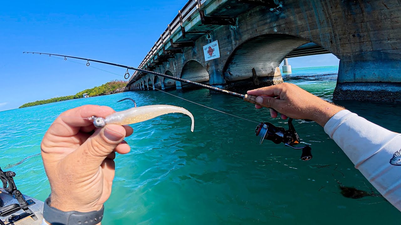 UNCUT Florida Keys Kayak Fishing | Jerk Shads vs. Scented Lures Experiment