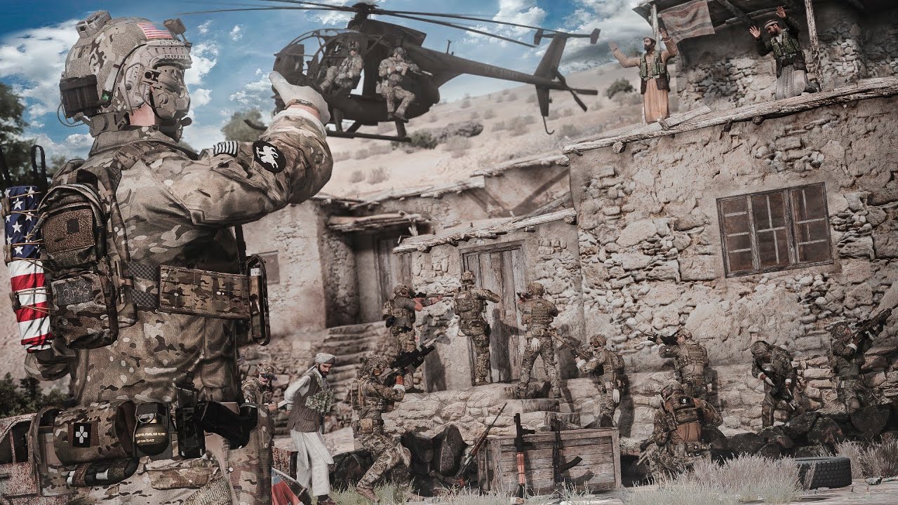 ARMA 3: Afghan House Intervention Basic Artwork Timelapse || 2025 ||