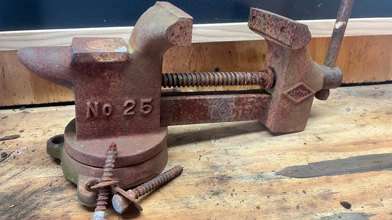 Old Rusty Vise Restoration | Incredible Transformation Step by Step