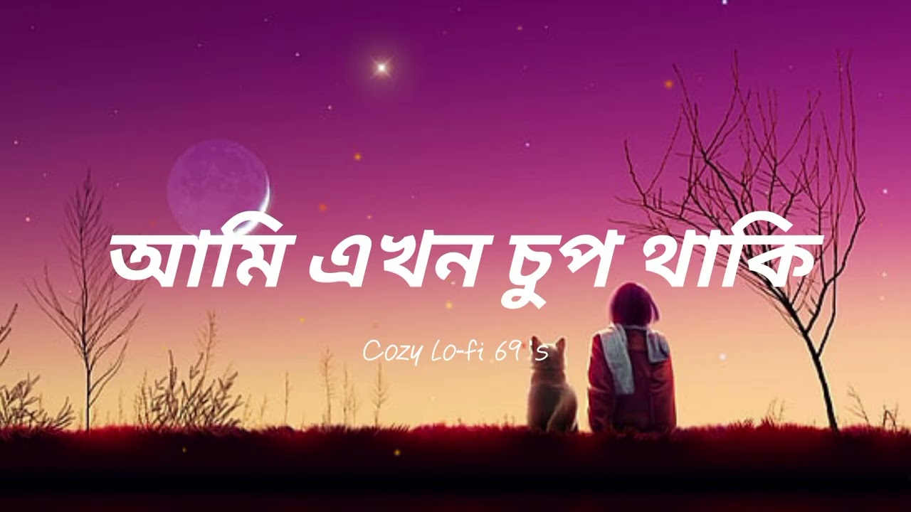 আমি এখন চুপ থাকি - Bangla Sad Song | Night Sad Song | Sad Mashup Song | Cozy | Cozy Lo-fi 69's