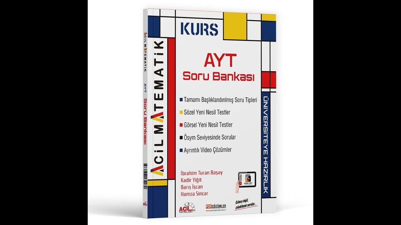 Acil Yayınları AYT Matematik KURS Soru Bankası