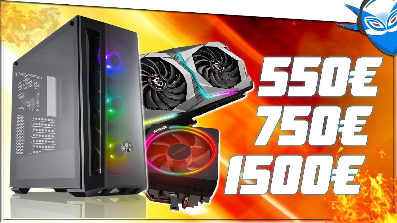 TOP 3 PC GAMER 2020 (Config Gaming Mai) 550&euro; / 750&euro; / 1500&euro;
