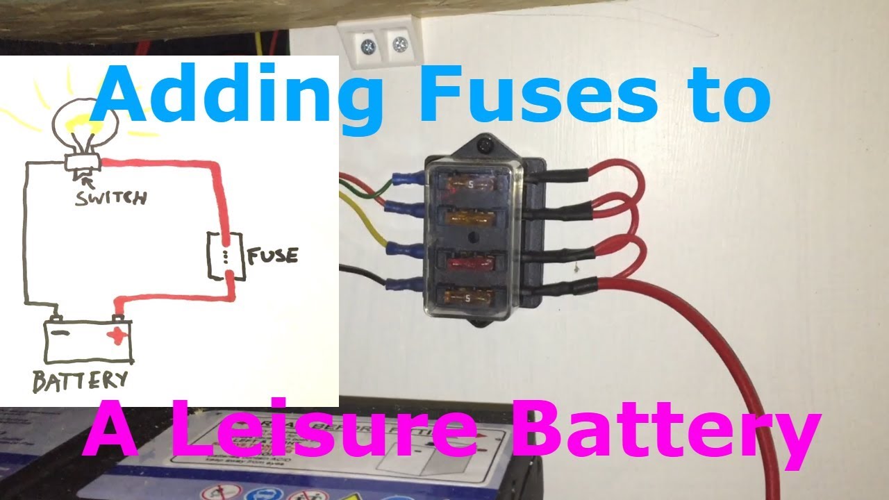 Fuses for a leisure battery