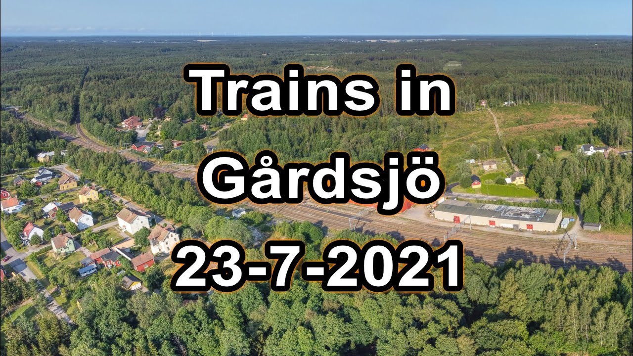 Trains in Gårdsjö // 23-07-2021 // Drone