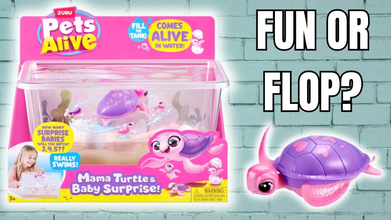 Pets Alive Mama Turtle Baby Surprise 🐢 Honest Review & Unboxing  Kiki Tested It
