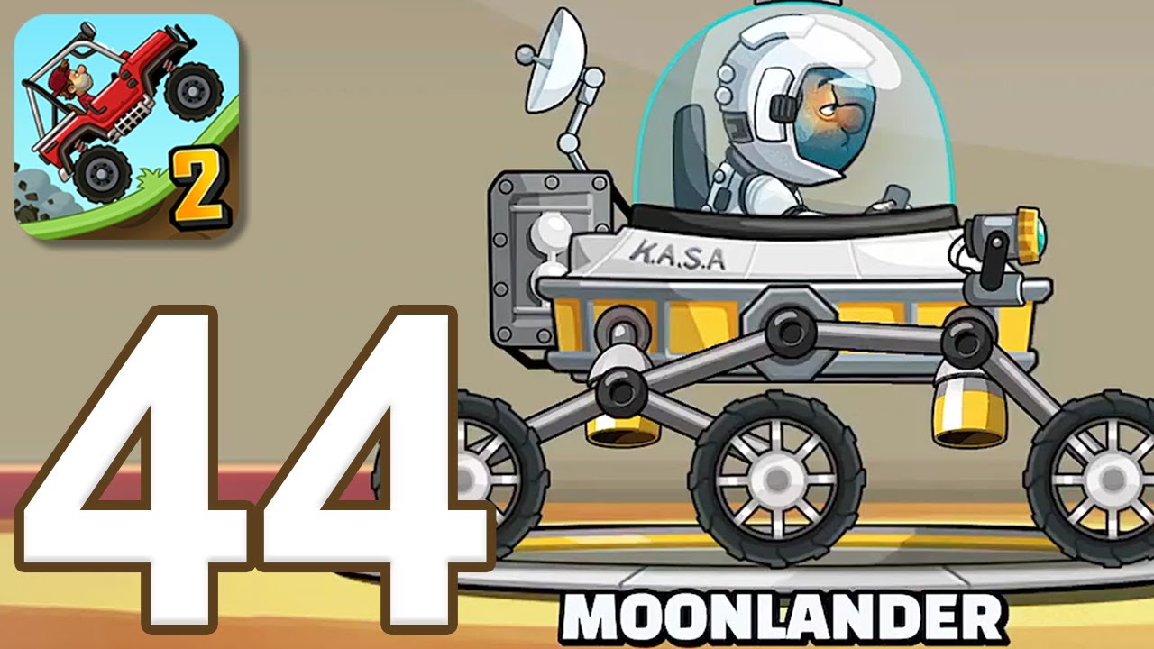 Hill Climb Racing 2 - Gameplay Walkthrough Part 44 - Moonlander (iOS, Android)
