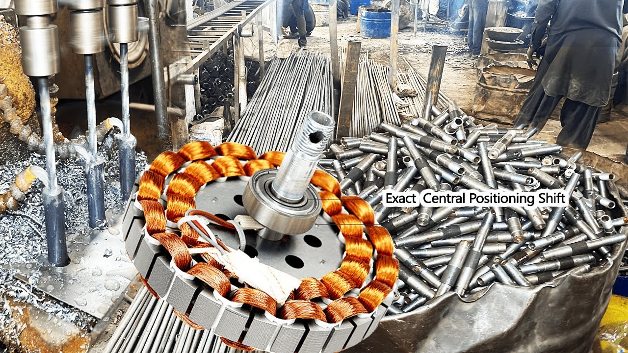 How Ceiling Fan Shaft Manufacturing || Amazing shaft making process || 전기 제조