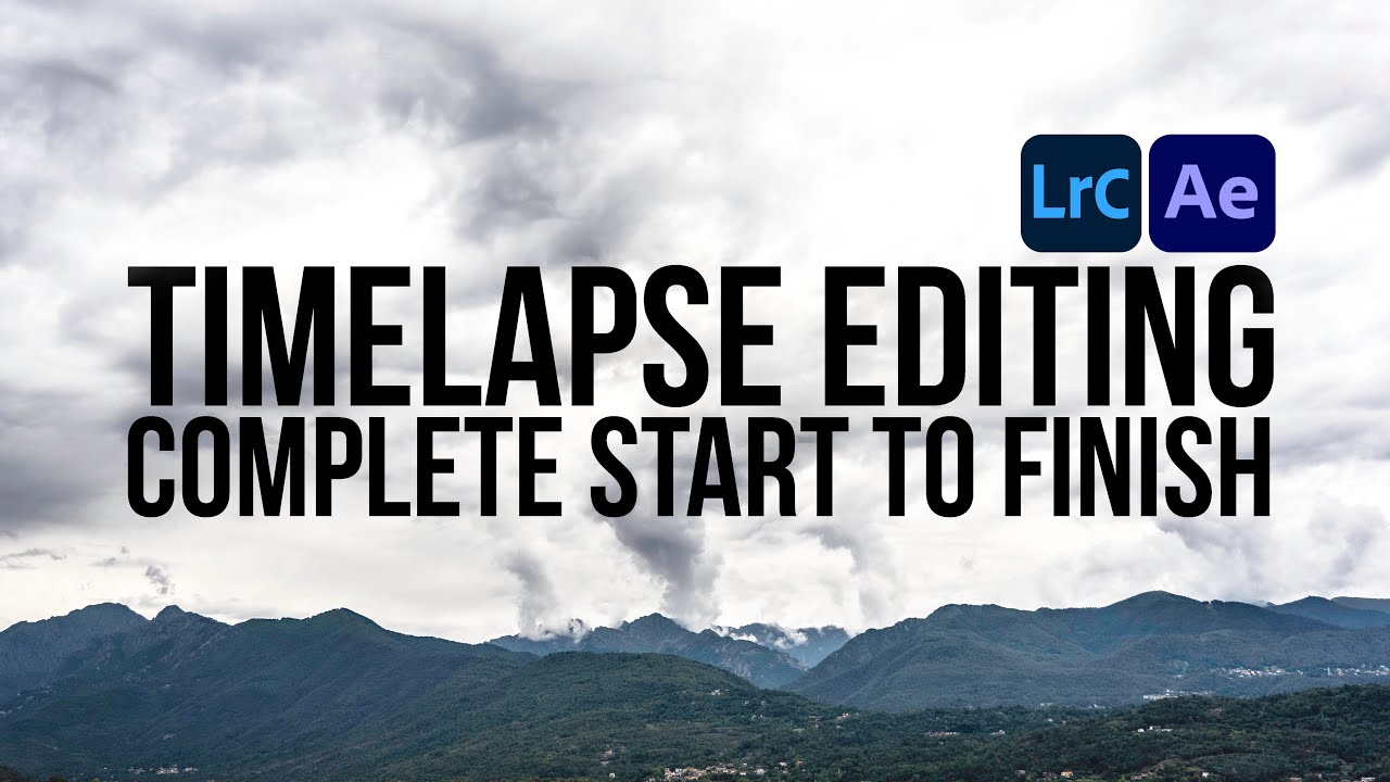 Two and a half hours editing timelapse photos in Lightroom and After Effects