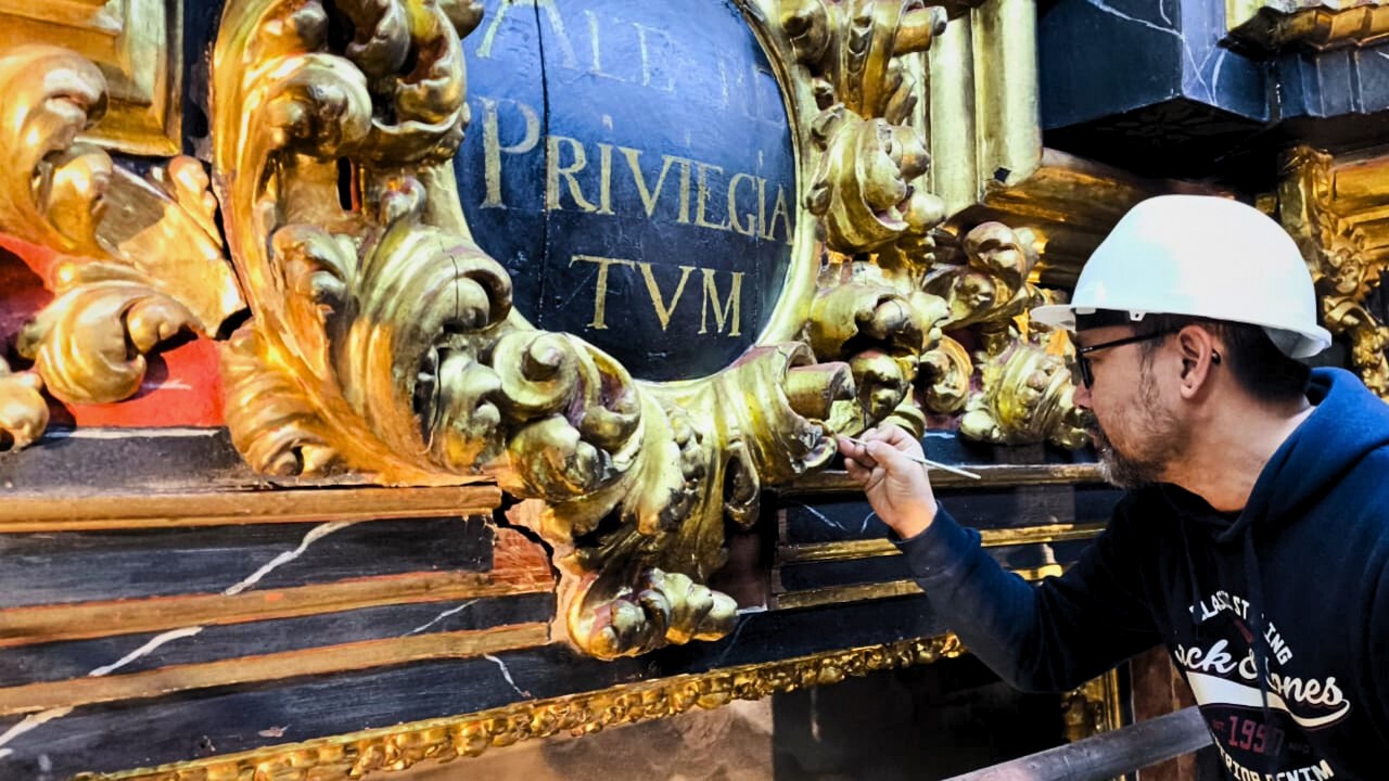 L'actuació al retaule de la Mare de Déu del Carme revela la seua autoria