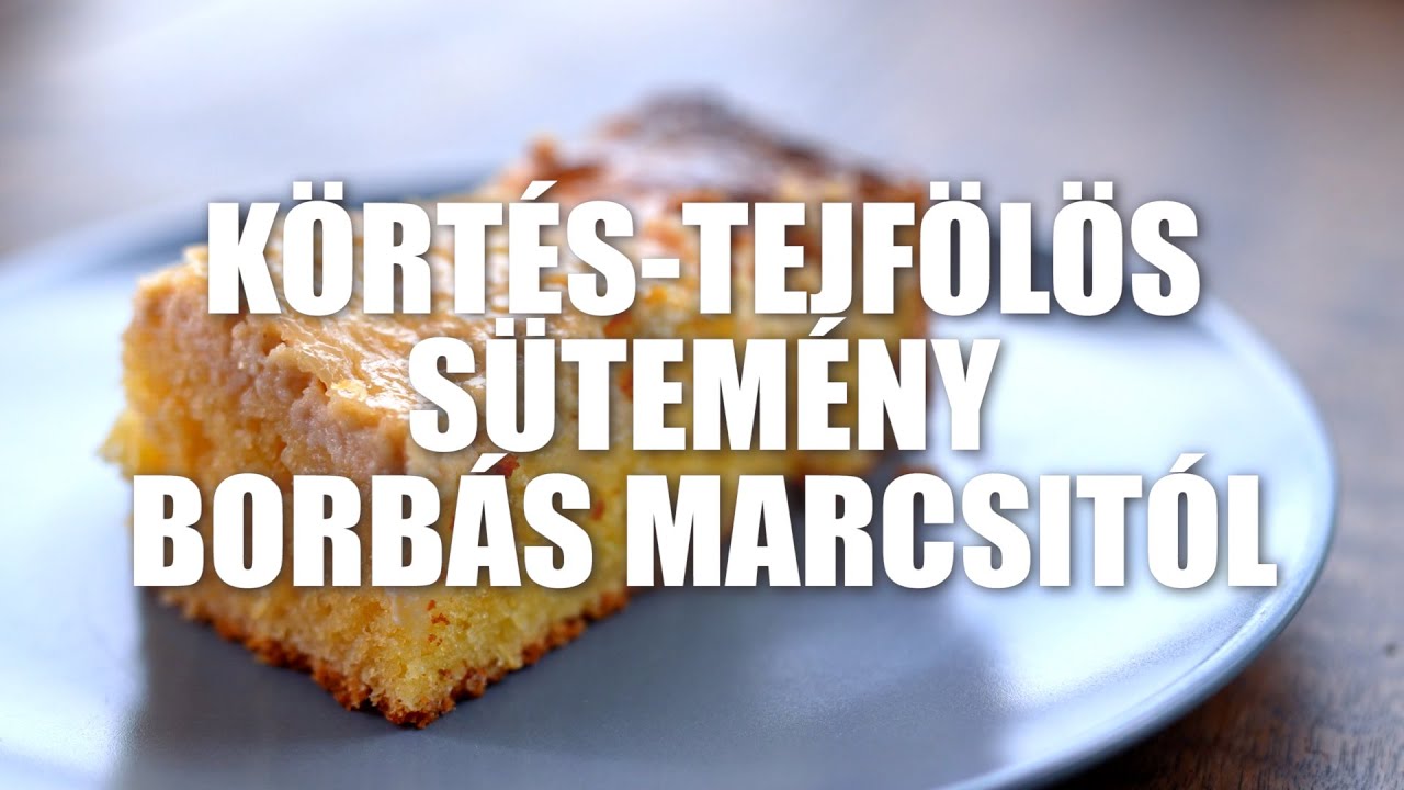 Körtés-tejfölös sütemény Borbás Marcsi konyhájából