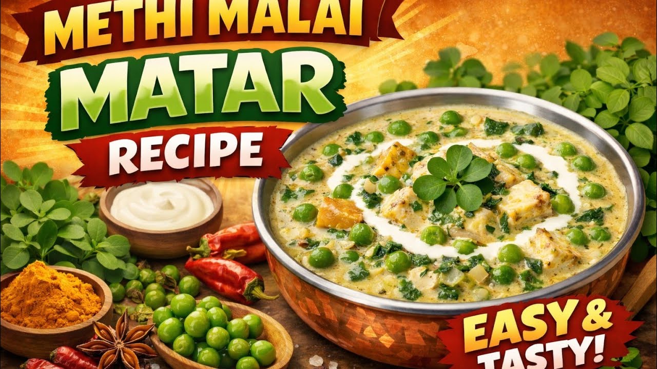 Methi malai matar 