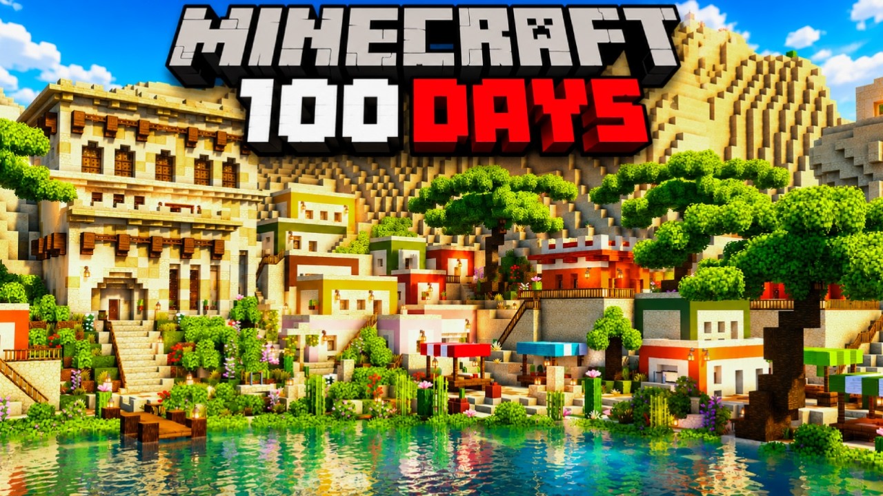 I Spent 100 Days Building a Desert Oasis Village
