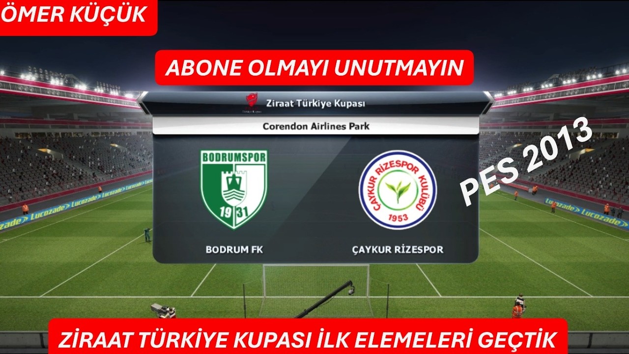 PES 2013 ZİRAT KUPASI (2.AYAK ELEMELER) TAKIMI ŞAMPİYON EDECEGİZ!!! KARİYER BÖLÜMÜ #6