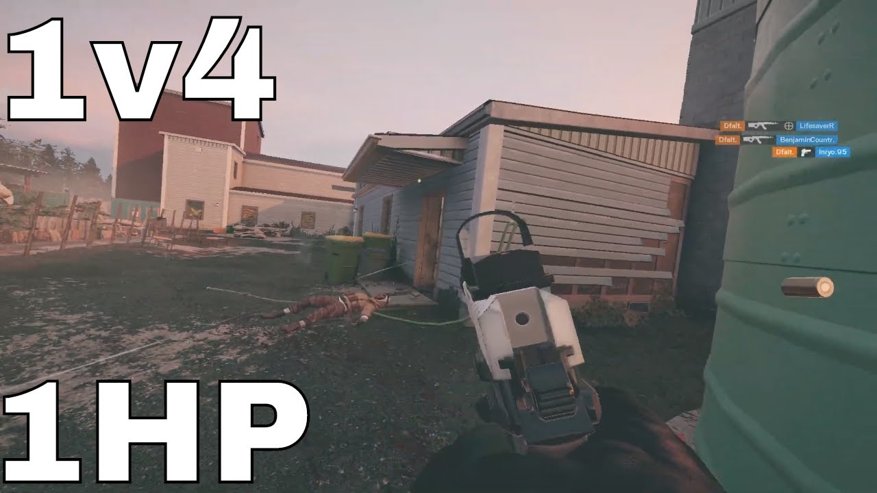 1 на 4 1HP CLUTCH - Rainbow Six Siege