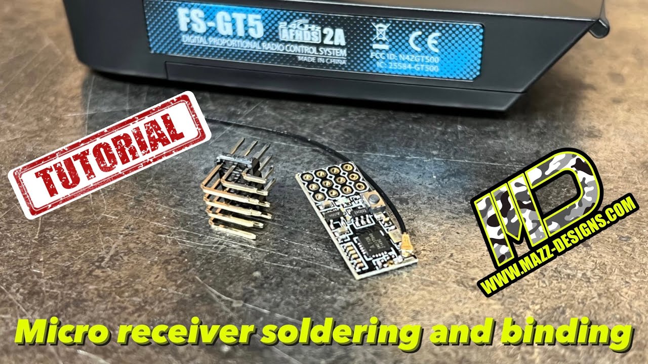 @FlyskyRCModel GT5 micro receiver soldering tutorial and in depth binding overview!