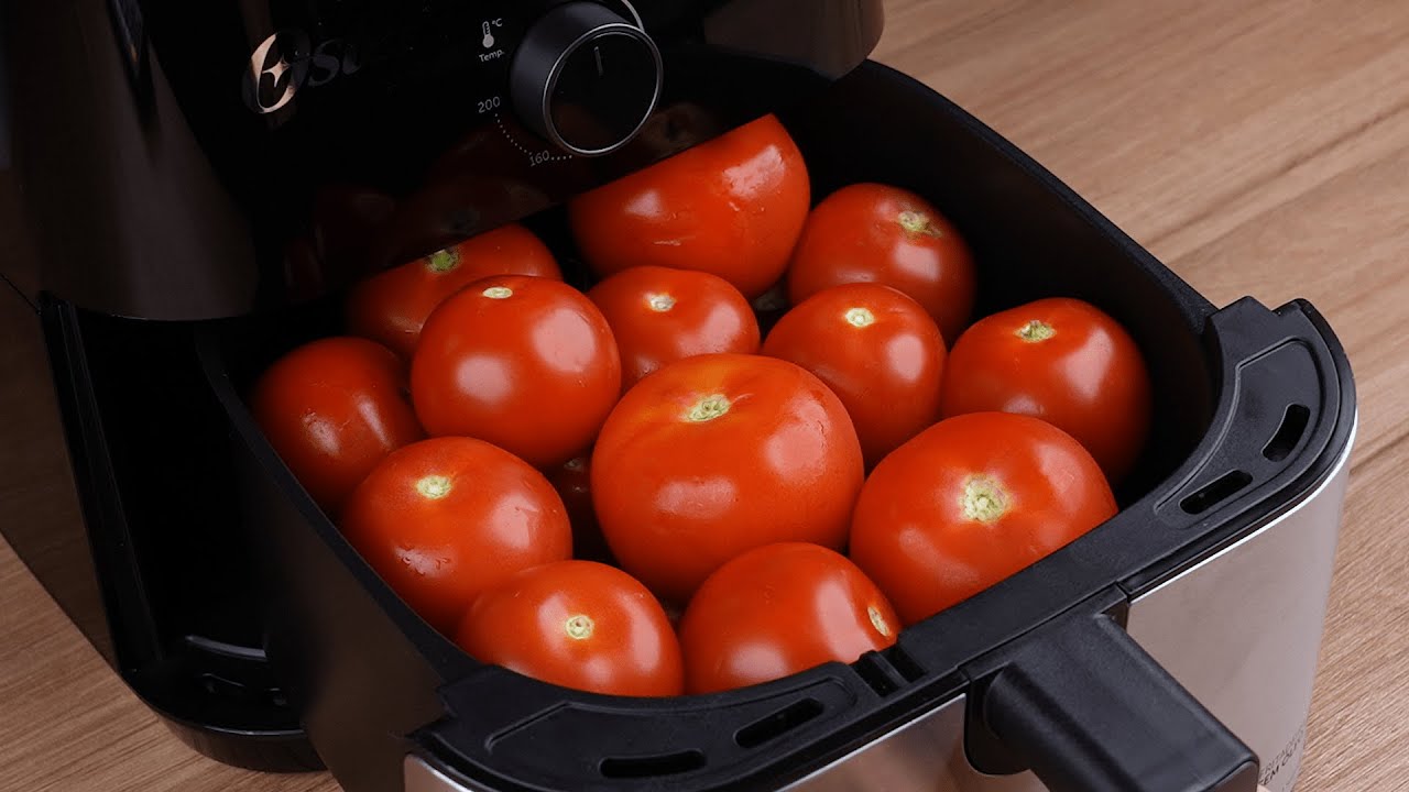 Coloque os tomates na Air Fryer e o resultado vai te surpreender