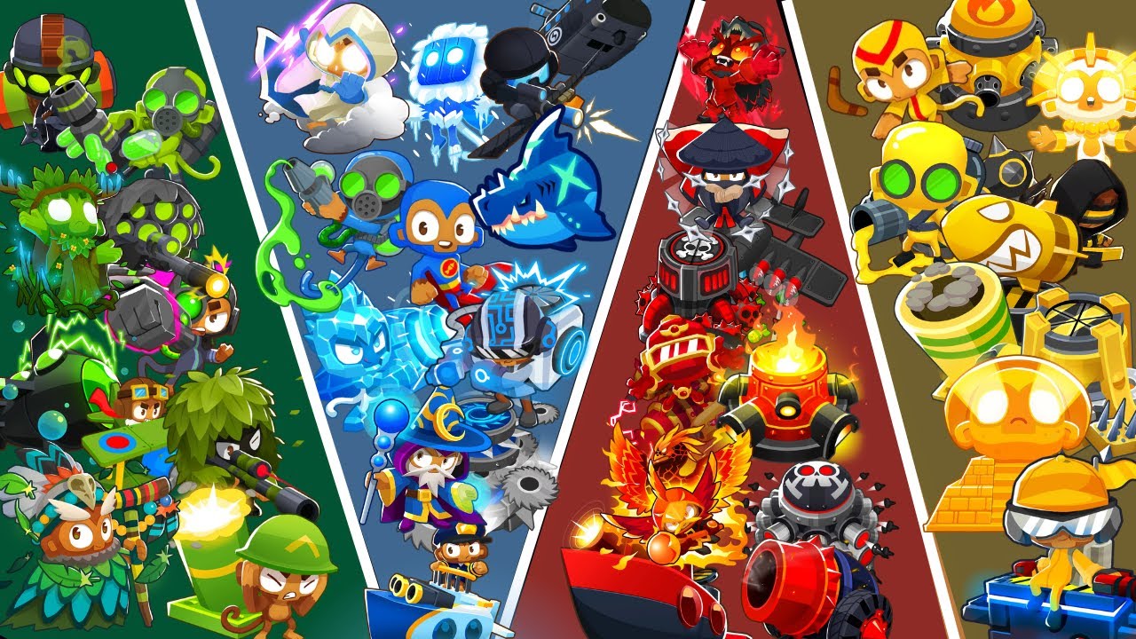 Green VS Blue VS Red VS Yellow | BTD6