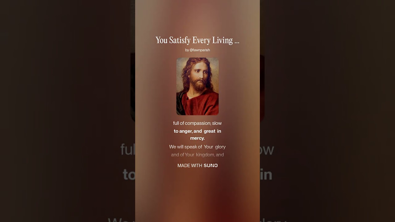 You Satisfy Every Living Thing (Acapella)