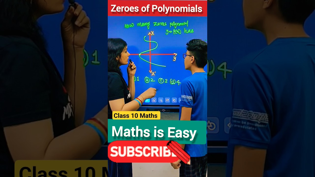 Class 10 Maths 🔥| Polynomials | Class 10 Chapter 2 #pyq #fun #ytshorts #shorts #trend #viral #cbse