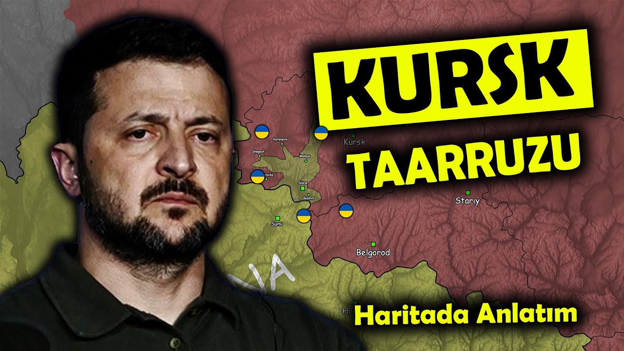 Kursk Cephesi : Rusya Ukrayna Savaşı (Güncel Haritada Anlatım)
