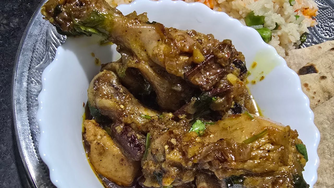 Aj Humne Banaya Live Me Katte Masale Ka Chicken