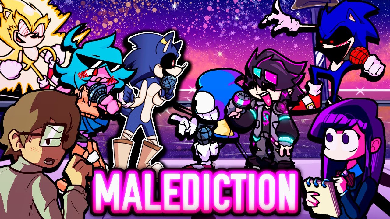 MALEDICTION but Every Turn a Different Character Sings 🎶⚡ (FNF VS Sonic.exe Everyone Sings It)