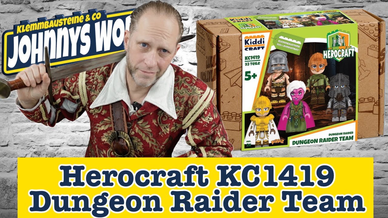 Never go alone! Take a Dungeon Raider Team von Kiddicraft Herocraft mit ins Abenteuer!